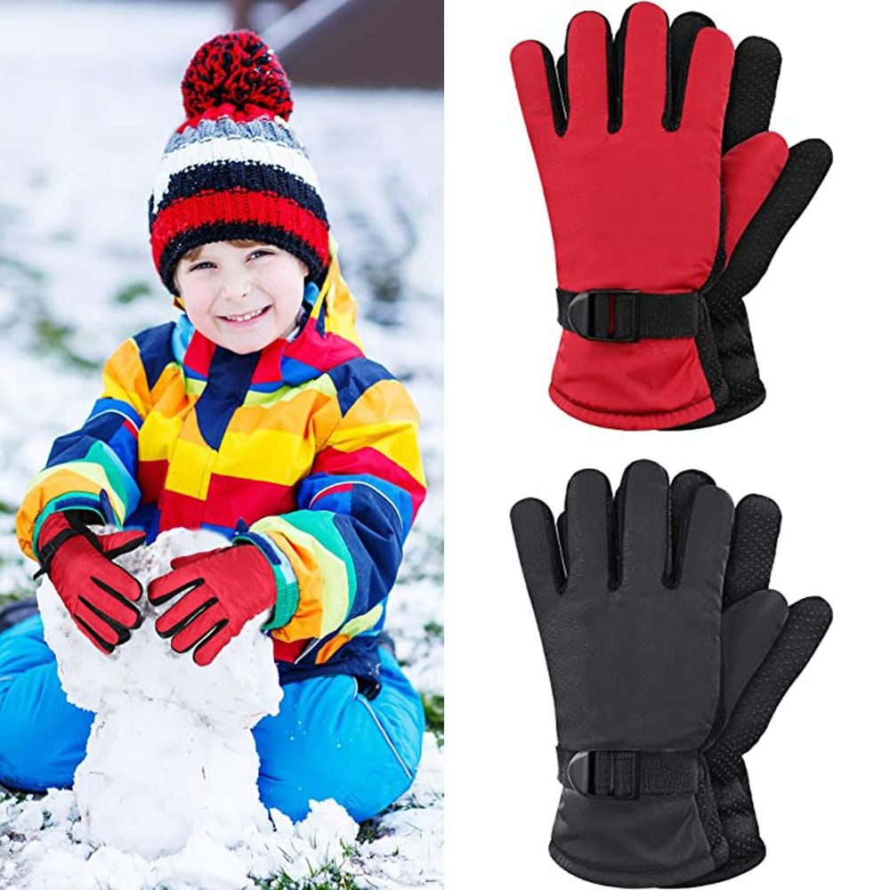 Ski Glove Waterproof - 冬は防風スキー手袋が必要です滑り止め防水大人用ミトン厚く暖かいミトンスキー