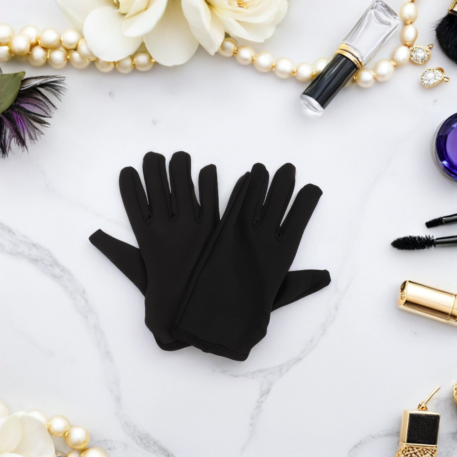 1組のプロ用耐熱スタイリンググローブ、柔軟な5本指デザイン、 - Heat Resistant Glove のレビューと価格