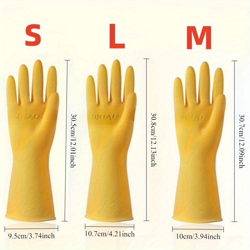 1 ペア (2 個) ゴム手袋食器洗い防水肥厚牛肉ゴムラテッ - Dish Glove Rubber のレビューと価格