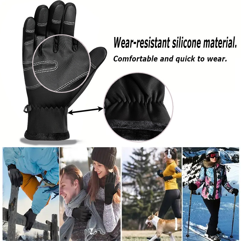 冬用手袋 防水 サーマル タッチスクリーン対応 防風 暖かい - Ski Glove Waterproof のレビューと価格
