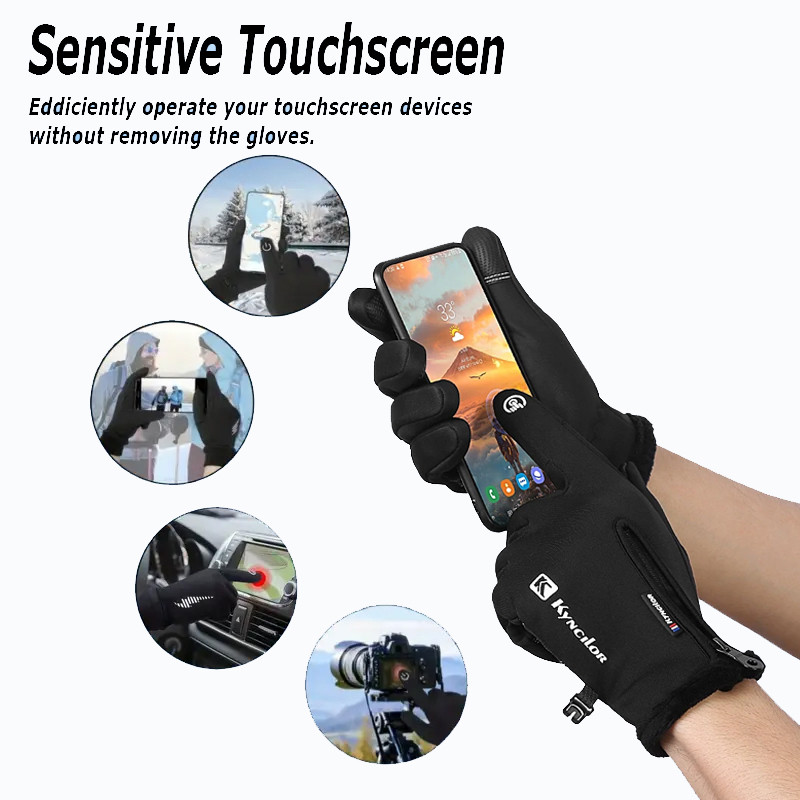 冬用手袋 防水 サーマル タッチスクリーン対応 防風 暖かい - Ski Glove Waterproof のレビューと価格