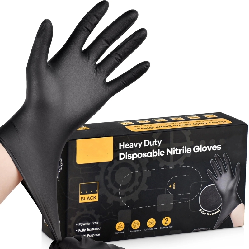 20 個黒使い捨てニトリル手袋 4Mil ラテックス & パ - Latex Disposable Glove のレビューと価格