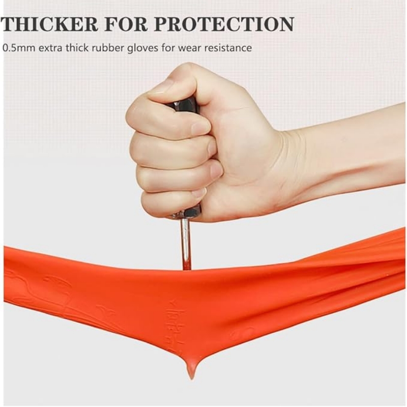 45CM エクストラロングゴム製クリーニンググローブ 滑り止 - Dish Glove Rubber のレビューと価格