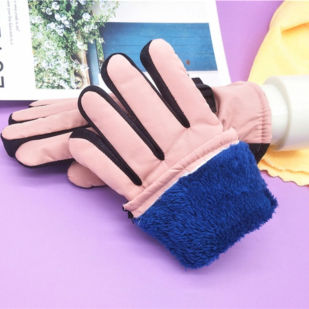冬は防風スキー手袋が必要です滑り止め防水大人用ミトン厚く暖か - Ski Glove Waterproof のレビューと価格
